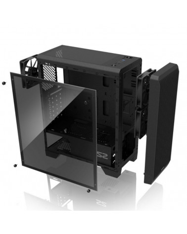 Корпус Zalman S2 TG ATX Mid Tower PC Case, 120mm fan x3, T/G 