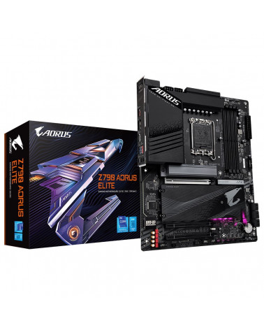 Материнская плата Gigabyte Z790 AORUS ELITE, Socket 1700, Intel®Z790, 4xDDR5-4800, HDMI+DP, 3xPCI-Ex16, 6xSATA3(RAID 0/1/5/10), 