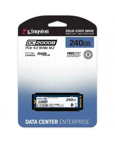 Твердотельный накопитель SSD Kingston SEDC2000BM8/240G M.2 2280 240GB DC2000B Enterprise SSD PCIe Gen4x4 