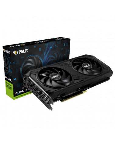 Видеокарта Palit RTX4070 DUAL 12GB GDDR6X 192bit 3-DP HDMI 