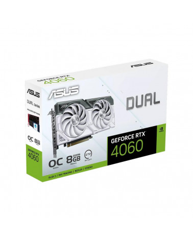 Видеокарта ASUS DUAL-RTX4060-O8G-WHITE /RTX4060,HDMI,DP*3,8G,D6