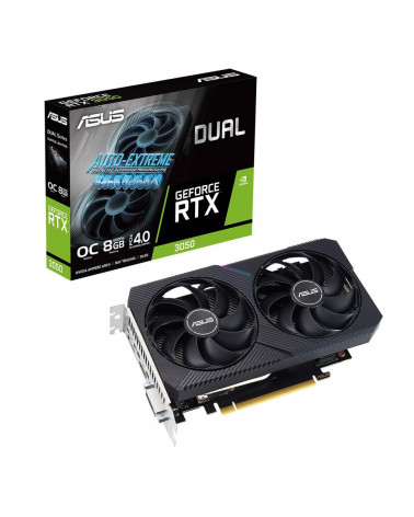 Видеокарта ASUS DUAL-RTX3050-O8G-V2 /RTX3050,DVI,HDMI,DP,8G,D6