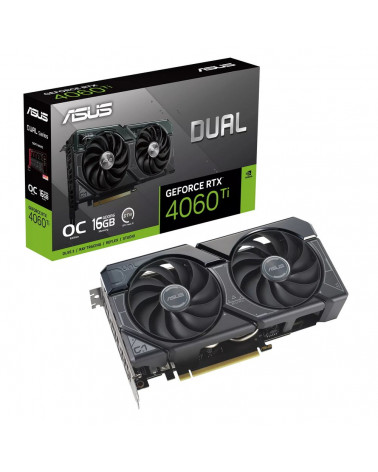 Видеокарта ASUS DUAL-RTX4060TI-O16G  /RTX4060TI 16G,HDMI,DP*3,16G,D6