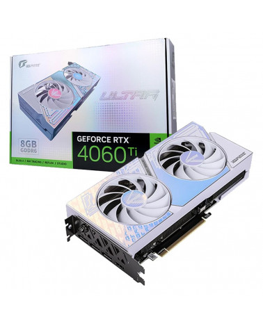 Видеокарта Colorful RTX4060Ti Ultra W DUO OC 8GB-V 128-bit GDDR6 DPx3 HDMI 2FAN RTL 