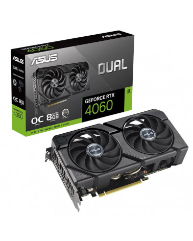 Видеокарта ASUS DUAL-RTX4060-O8G-EVO /RTX4060,HDMI,DP*3,8G,D6