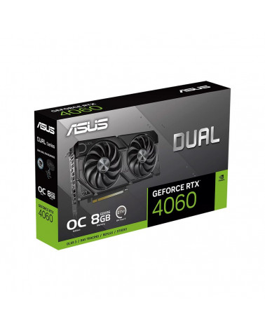 Видеокарта ASUS DUAL-RTX4060-O8G-EVO /RTX4060,HDMI,DP*3,8G,D6