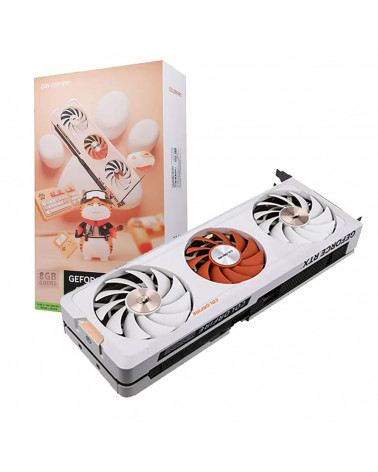 Видеокарта Colorful RTX4060Ti MEOW-ORG 8GB-V GDDR6 128bit 3xDP HDMI 3FAN RTL 