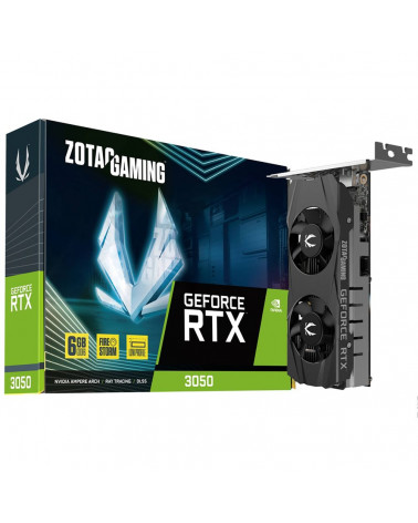 Видеокарта Zotac RTX3050 6GB GDDR6, 96bit DP HDMI LP Lite Pack 