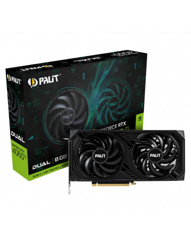 Видеокарта Palit RTX4060Ti DUAL 8GB GDDR6 128bit 3xDP HDMI 2FAN RTL 