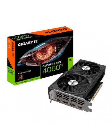 Видеокарта Gigabyte RTX4060Ti WINDFORCE 16GB GDDR6 128bit 2xDP 2xHDMI 2FAN RTL 