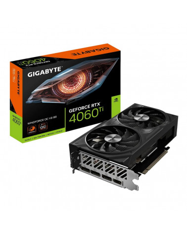 Видеокарта Gigabyte RTX4060Ti WINDFORCE OC V2 8GB GDDR6 128bit 3xDP HDMI 2FAN RTL 