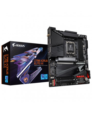 Материнская плата Gigabyte Z790 AORUS ELITE AX, Socket 1700, Intel®Z790, 4xDDR5-4800, HDMI+DP, 3xPCI-Ex16, 6xSATA3(RAID 0/1/5/10