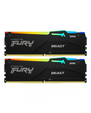 Модуль памяти Kingston 32GB DDR5 6000MHz DIMM FURY Beast Black EXPO RGB (2х16gb),CL36 