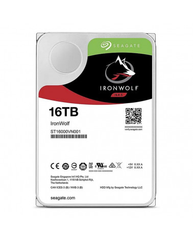 Жесткий диск Seagate IronWolf NAS ST16000VN001 16TB 3.5" SATA 6Gb/s, 7200rpm, 256MB, 24x7, Bulk