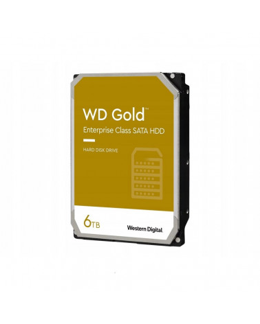 Жесткий диск Western Digital 3.5" 6TB WD6004FRYZ Gold,  SATA3, Cache 256MB, 7200 rpm