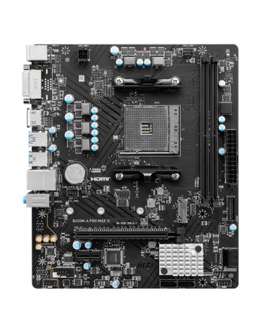 Материнская плата MSI B450M-A PRO MAX II AM4 2DDR4 1PCI-Ex16 1M.2 4SATA3 6USB3.2 Gen1 6USB2.0 HD Audio 4xSATA3(RAID 0/1/10), 1xM