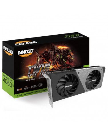 Видеокарта INNO3D RTX4060Ti 8GB TWIN X2 OC GDDR6 128-bit DPx3 HDMI 2FAN RTL 