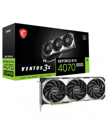 Видеокарта MSI RTX4070 SUPER VENTUS 3X 12GB GDDR6X 192bit 3xDP HDMI 3FAN RTL 