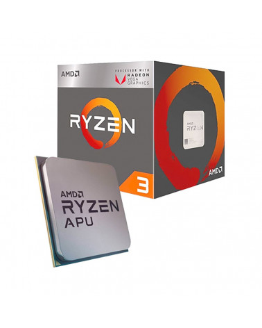 Центральный Процессор AMD RYZEN 3 3200G BOX (Picasso, 12nm, C4/T4/GPU8, Base 3,60GHz, Turbo 4,00GHz, Vega 8, L3 4Mb, TDP 65W, SA