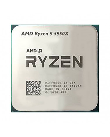 Центральный Процессор AMD RYZEN 9 5950X OEM (Vermeer, 7nm, C16/T32, Base 3,40GHz, Turbo 4,90GHz, Without Graphics, L3 64Mb, TDP 