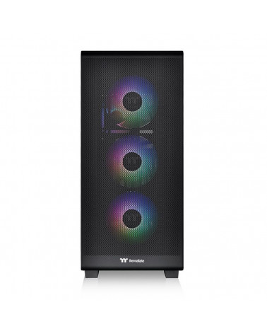 Корпус Thermaltake S250 TG ARGB Mid Tower Chassis (CA-1Y6-00M1WN-00) Black Win1 SPCC/Tempered Glass* 1/CT120 ARGB Fan*4/Brown Bo