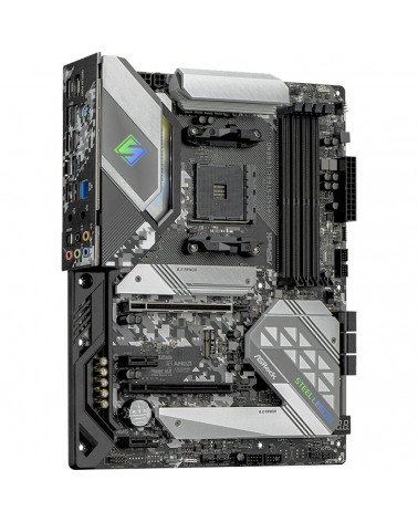 Материнская плата ASRock B550 STEEL LEGEND, Socket AM4, AMD B550, 4xDDR4-3200, HDMI+DP, 2xPCI-Ex16, 2xPCI-Ex1, 6xSATA3(RAID 0/1/