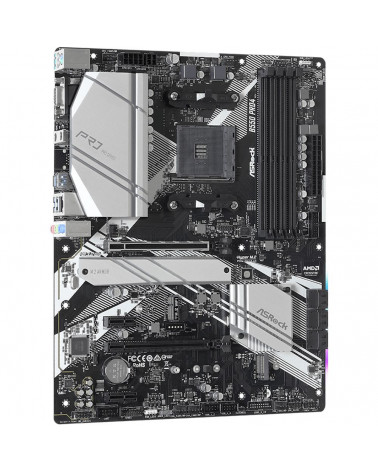 Материнская плата ASRock B550 PRO4, Socket AM4, AMD B550, 4xDDR4-3200, D-SUB+HDMI, 2xPCI-Ex16, 2xPCI-Ex1, 6xSATA3(RAID 0/1/10), 