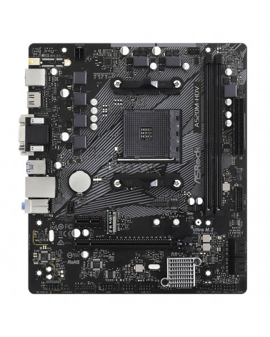 Материнская плата ASRock A520M-HDV, Socket AM4, AMD A520, 2xDDR4-3200, D-SUB+DVI-D+HDMI, 1xPCI-Ex16, 1xPCI-Ex1, 4xSATA3(RAID 0/1