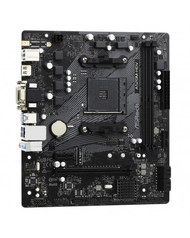 Материнская плата ASRock A520M-HDV, Socket AM4, AMD A520, 2xDDR4-3200, D-SUB+DVI-D+HDMI, 1xPCI-Ex16, 1xPCI-Ex1, 4xSATA3(RAID 0/1