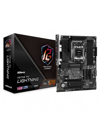 Материнская плата ASRock X670E PG LIGHTNING, Socket AM5, AMD X670, 4xDDR5-4800, HDMI+DP, 3xPCI-Ex16, 1xPCI-Ex1, 4xSATA3(RAID 0/1