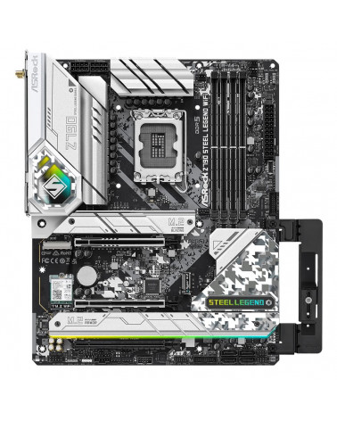 Материнская плата ASRock Z790 STEEL LEGEND WIFI, Socket 1700, Intel®Z790, 4xDDR5-4800, HDMI+DP, 3xPCI-Ex16, 8xSATA3(RAID 0/1/5/1