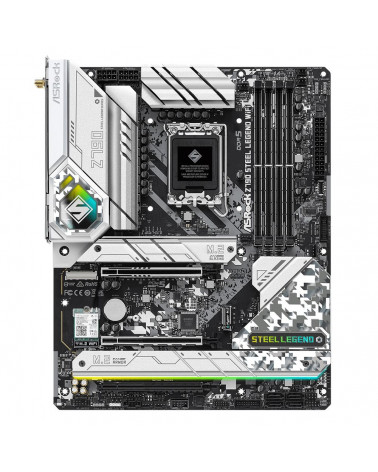 Материнская плата ASRock Z790 STEEL LEGEND WIFI, Socket 1700, Intel®Z790, 4xDDR5-4800, HDMI+DP, 3xPCI-Ex16, 8xSATA3(RAID 0/1/5/1