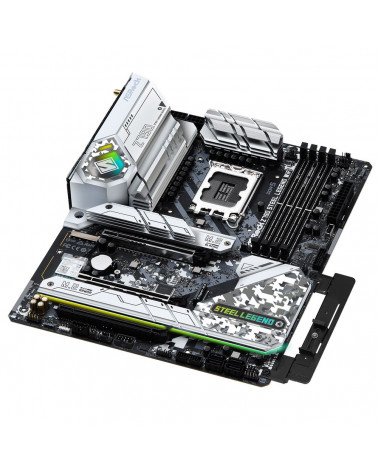 Материнская плата ASRock Z790 STEEL LEGEND WIFI, Socket 1700, Intel®Z790, 4xDDR5-4800, HDMI+DP, 3xPCI-Ex16, 8xSATA3(RAID 0/1/5/1