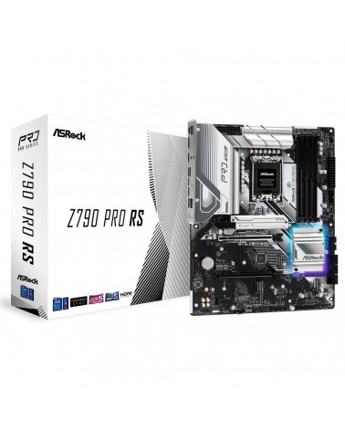 Материнская плата ASRock Z790 PRO RS, Socket 1700, Intel®Z790, 4xDDR5-4800, HDMI+DP, 2xPCI-Ex16, 2xPCI-Ex1, 8xSATA3(RAID 0/1/5/1