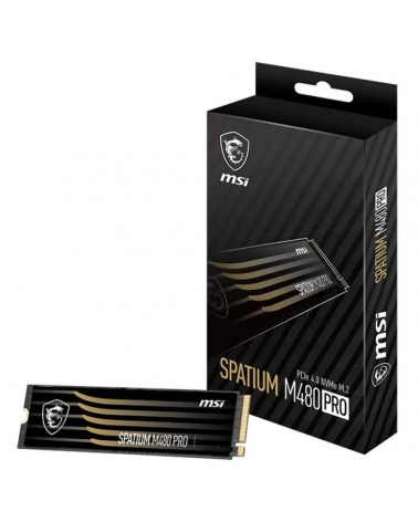 Твердотельный накопитель SSD MSI 2TB PCIe 4.0 NVMe M.2 SPATIUM M480 PRO