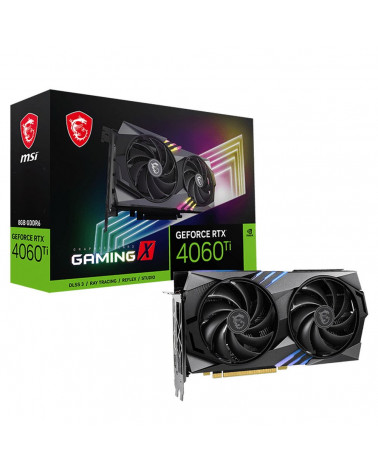 Видеокарта MSI RTX4060Ti GAMING X 8G GDDR6 3xDP HDMI 128bit PCI-E Gen4x8 RTL