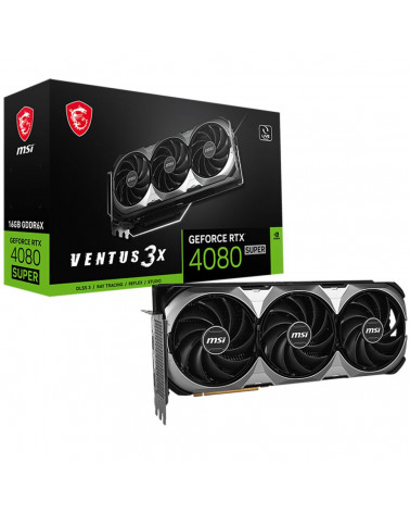 Видеокарта MSI RTX4080 SUPER VENTUS 3X 16GB GDDR6X 256bit 2xDP 2xHDMI 3FAN RTL