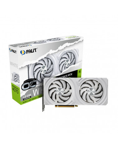 Видеокарта Palit RTX4070 White OC 12GB GDDR6 192bit 3xDP HDMI 2FAN RTL