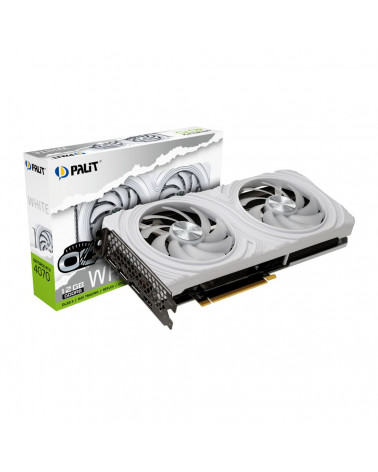 Видеокарта Palit RTX4070 White OC 12GB GDDR6 192bit 3xDP HDMI 2FAN RTL