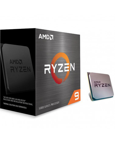 Центральный Процессор AMD RYZEN 9 5900X BOX (100-100000061WOF)(Vermeer, 7nm, C12/T24, Base 3,70GHz, Turbo 4,80GHz, Without Graph