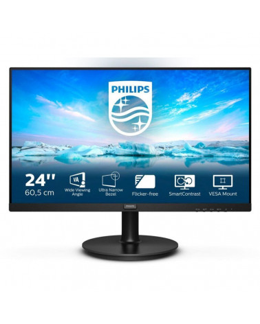 Монитор Philips 23.8" 241V8L (00/01) Black (VA, 1920x1080, D-sub+HDMI, 4 ms, 178°/178°, 250 cd/m, 3000:1) (771645) (771638) 