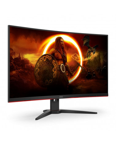 Монитор AOC 31.5" CQ32G2SE/BK Black (VA, 2560x1440, HDMI+HDMI+DP, 1 ms, 178°/178°, 250 cd/m, 3000:1 (80M:1), 165Hz, MM, Curved) 