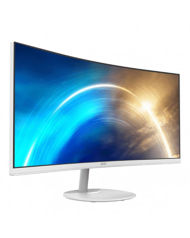 Монитор MSI PRO MP341CQW 34" White (VA, 3440x1440, HDMI+HDMI+DP, 1 ms, 178°/178°, 300 cd/m, 3000:1 (100M:1), 100Hz, MM, Curved) 