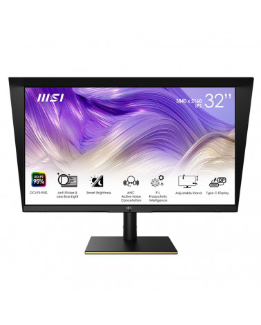 Монитор MSI Summit MS321UP 32" Black (IPS, 3840x2160, HDMI+HDMI+DP+Type C, USB Hub, 4 ms, 178°/178°, 400 cd/m, 1000:1 (100M:1), 