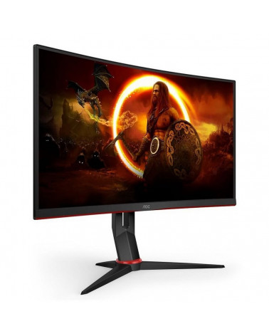 Монитор 27" AOC CQ27G2S Black (VA, 2560x1440, HDMI+HDMI+DP, 1 ms, 178°/178°, 250 cd/m, 4000:1, 165Hz, Curved 1500R) 