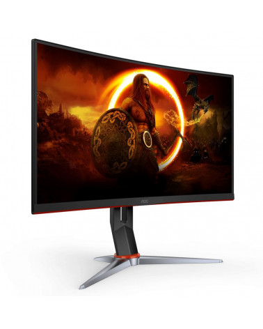 Монитор 27" AOC CQ27G2S Black (VA, 2560x1440, HDMI+HDMI+DP, 1 ms, 178°/178°, 250 cd/m, 4000:1, 165Hz, Curved 1500R) 