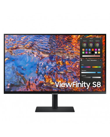 Монитор 32" SAMSUNG S32B800PXI (ViewFinity S8 S80PB UHD) Black (IPS, 3840x2160, HDMI+DP+Type C (90W), USB Hub, LAN, 5 ms, 178°/1