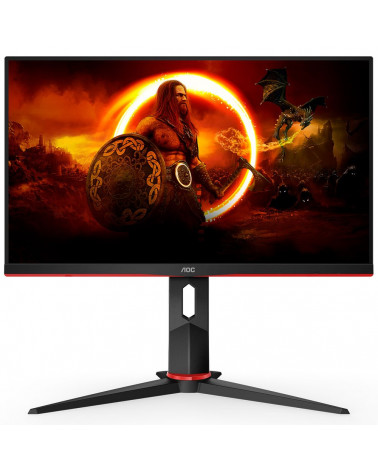 Монитор 23.8" AOC Q24G2A Black-Red (IPS, 2560x1440, HDMI+DP, 1 ms, 178°/178°, 350 cd/m, 1000:1, 165Hz, MM) 