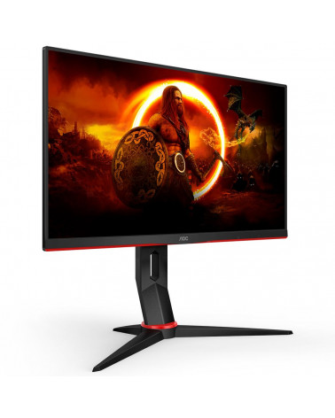 Монитор 23.8" AOC Q24G2A Black-Red (IPS, 2560x1440, HDMI+DP, 1 ms, 178°/178°, 350 cd/m, 1000:1, 165Hz, MM) 