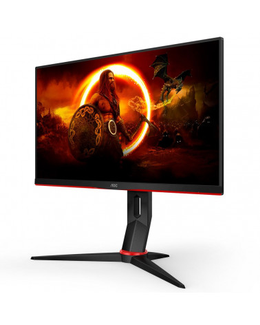 Монитор 23.8" AOC Q24G2A Black-Red (IPS, 2560x1440, HDMI+DP, 1 ms, 178°/178°, 350 cd/m, 1000:1, 165Hz, MM) 